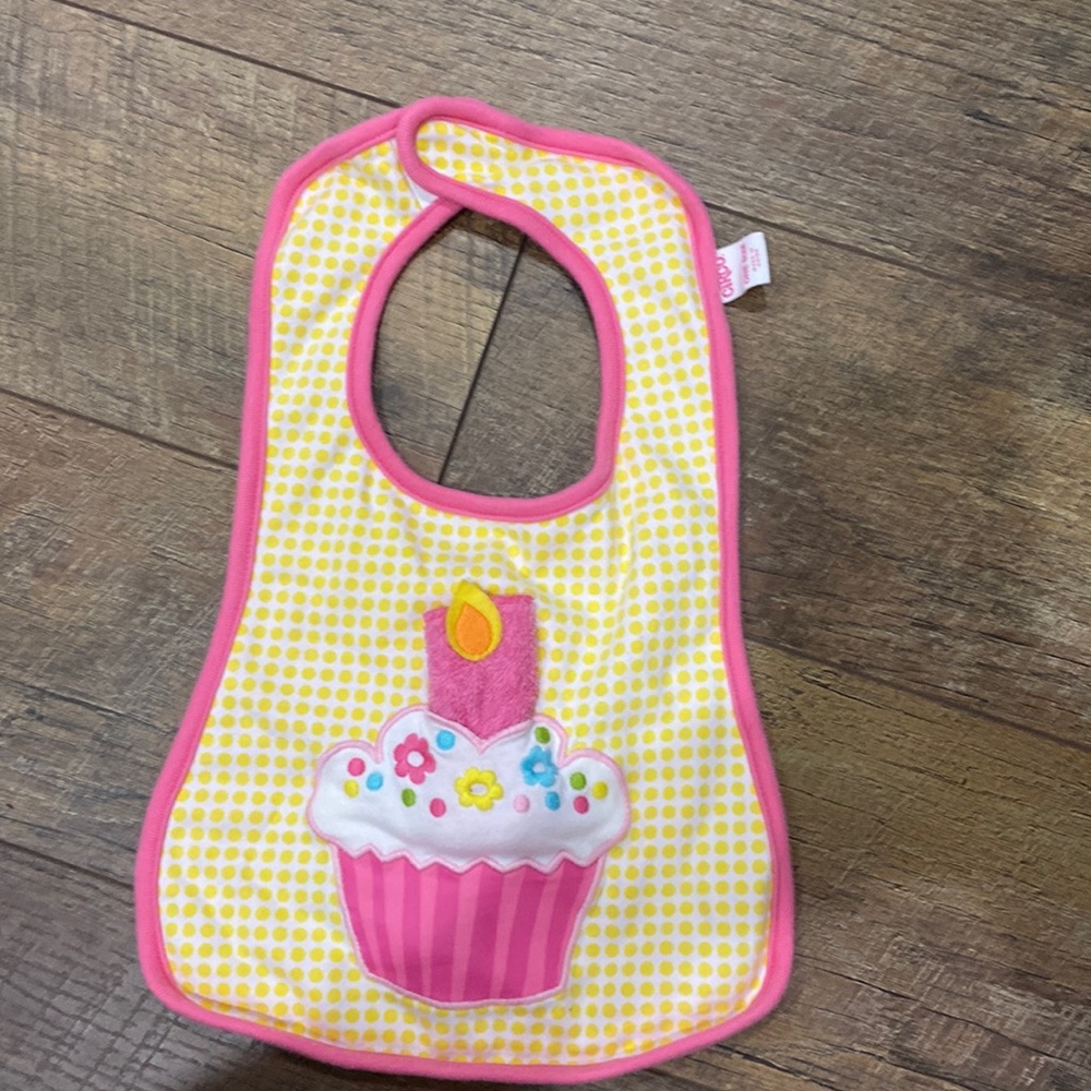Worn only once, “First Birthday” bib from Circo.
